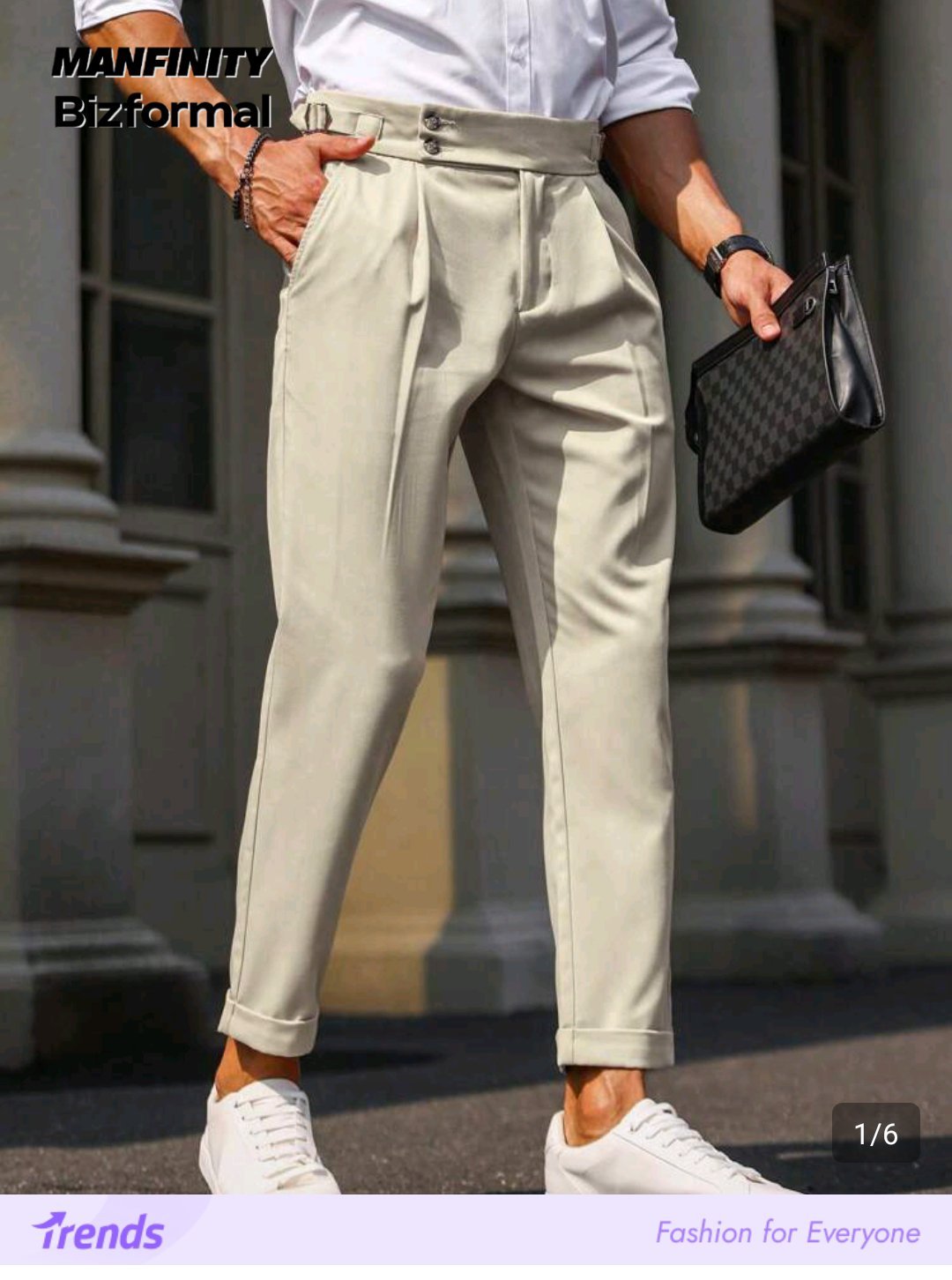 Pantalon Classique Beige Manfinity - Neuf (Smart Casual)