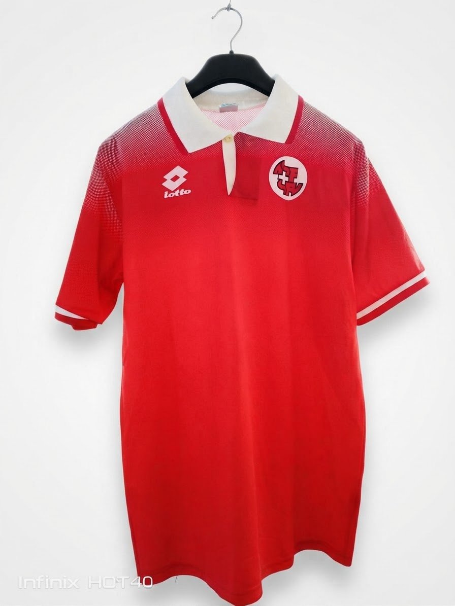 Switzerland 1996 Vintage Football Shirt – Lotto