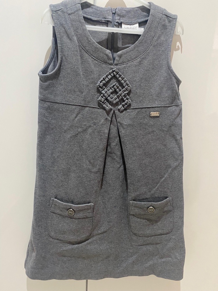 Robe fille 8 ans – Gris, marque Geox