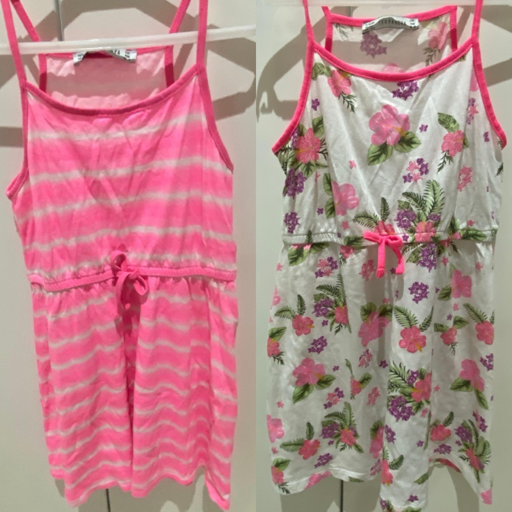 Lot de 2 robes Terranova – 8/9 ans – 100% coton
