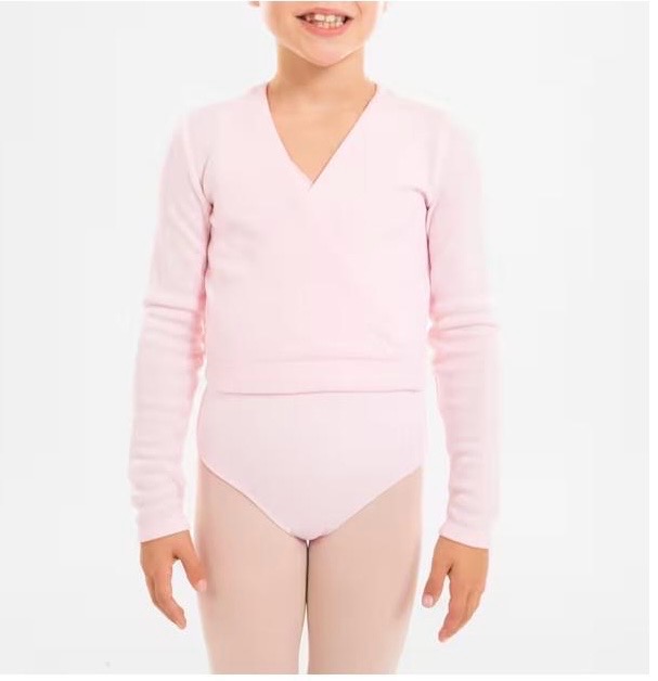 Cache-cœur danse classique fille 6 ans – Rose