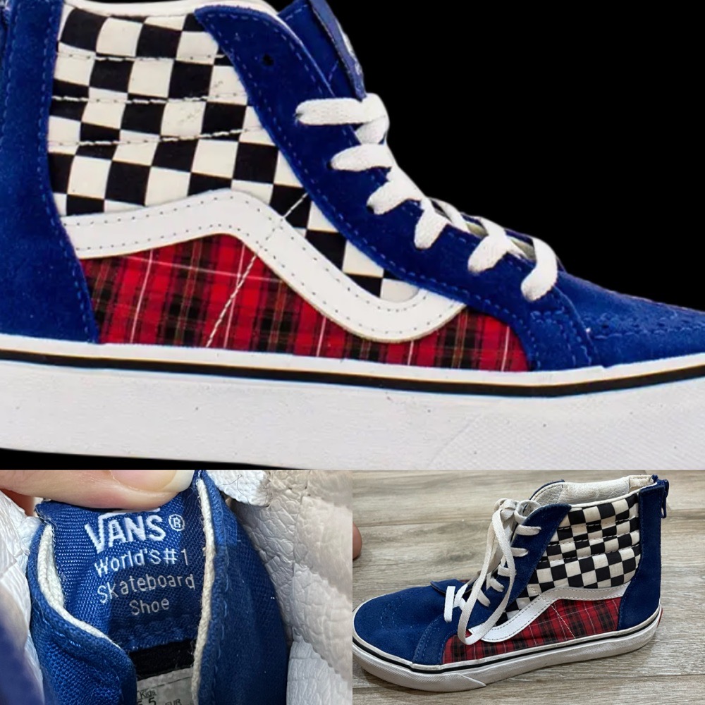 VANS Old Skool / Sk8-Hi Plaid Checkerboard – Taille 37
