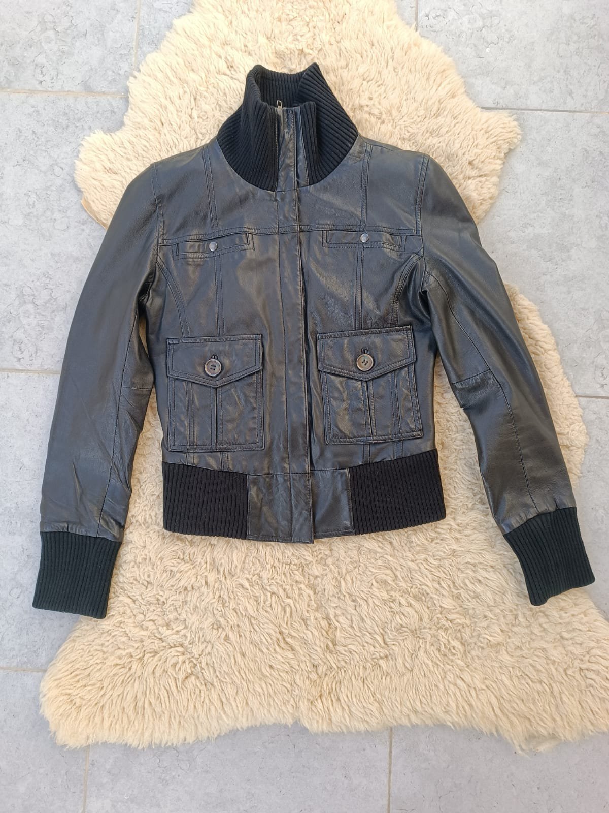 Veste cuire
