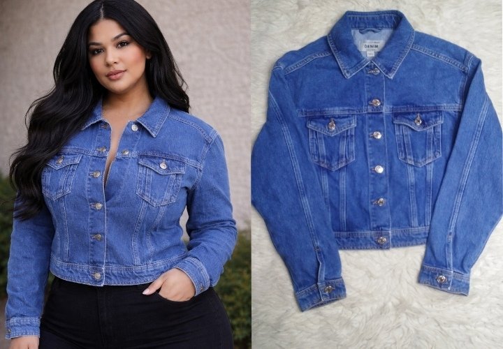Veste jeans bleu taille 36 💙