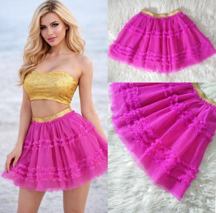 Jupe rose taille 36 en tulle 💓