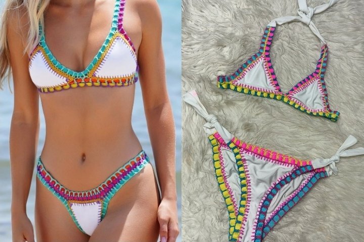 Maillot blanche taille s/m🩵🩷💛 dabchouchétte né9iss 5itt miltèli