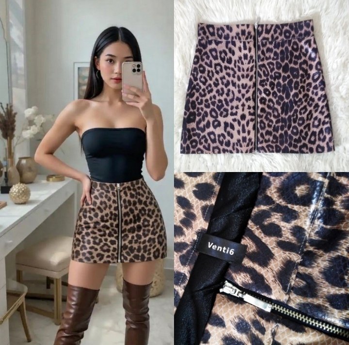 Jupe tigre taille s, m, 🤎🖤