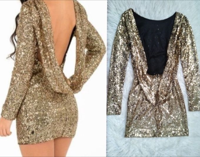  robe dorée soirée taille s😍