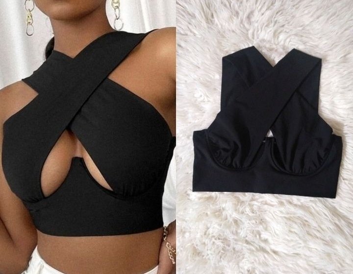 Top shein noir taille 40/42 