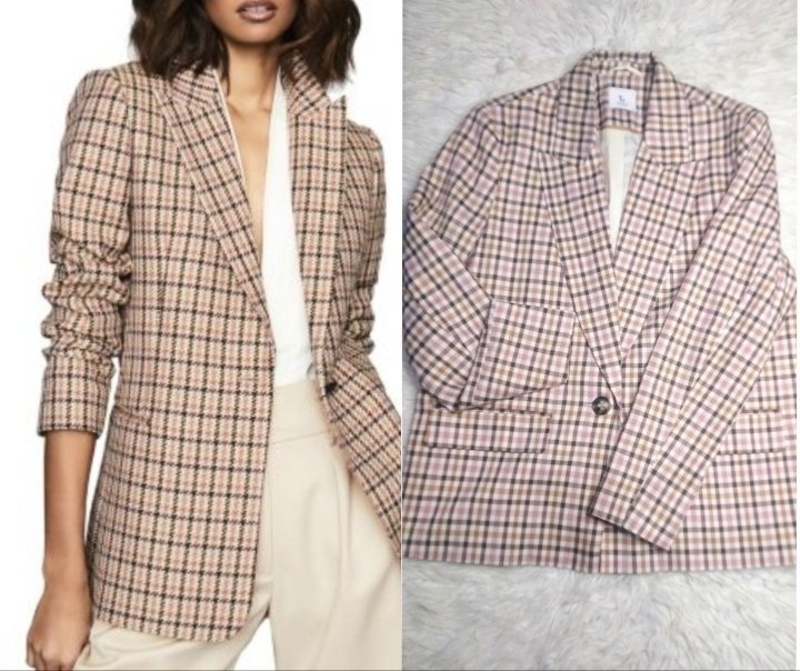 Veste carreau taille standard 