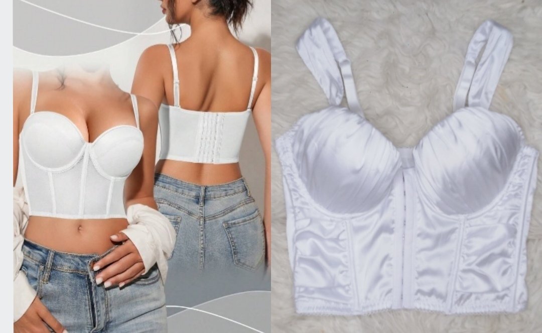 Top satin en blanc taille standard 🤍🤍 