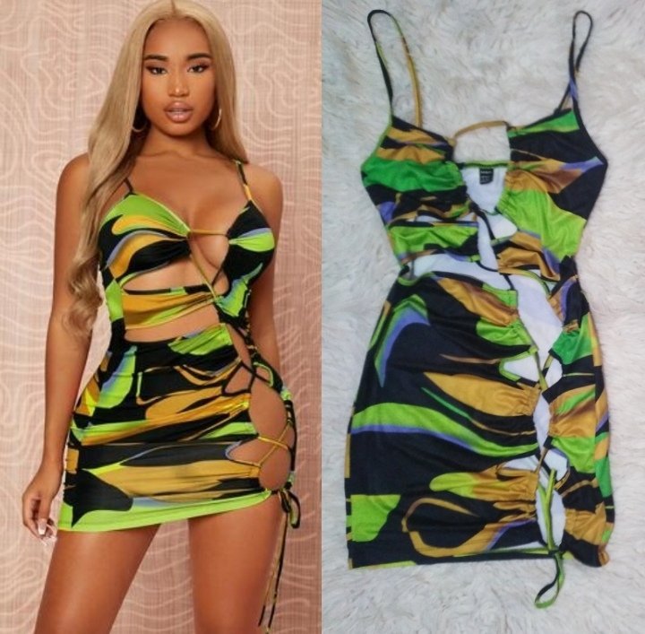 Robe  sexy shein taille 38 💚🧡💙 