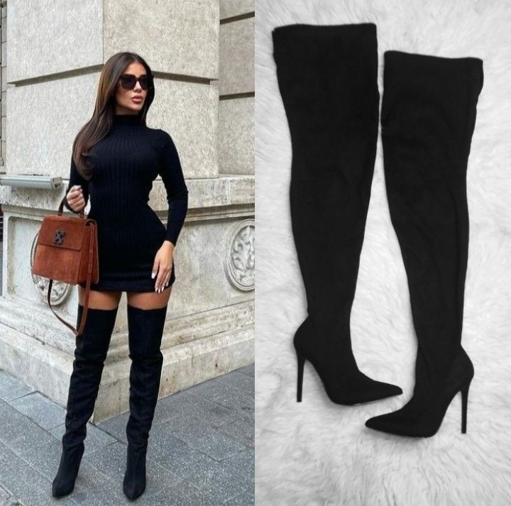 Bottes noir din fashion nova pointure 37🖤