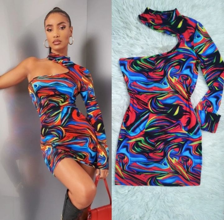 Robe shein multicolores taille 38💙❤️💜