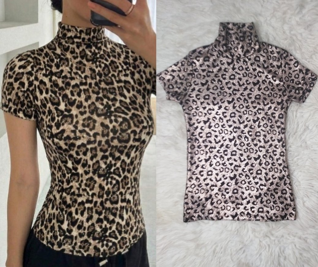 T-shirt tigre en doré et noir taille s/m 🦁 