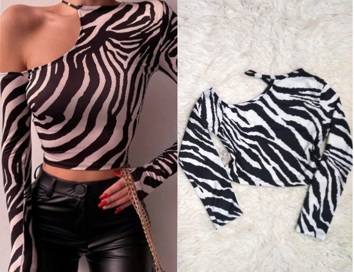 Pull zèbre taille 36/38 en nylon 🖤🤍