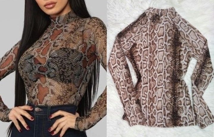 Pull mousseline taille 38 en tigre🐯