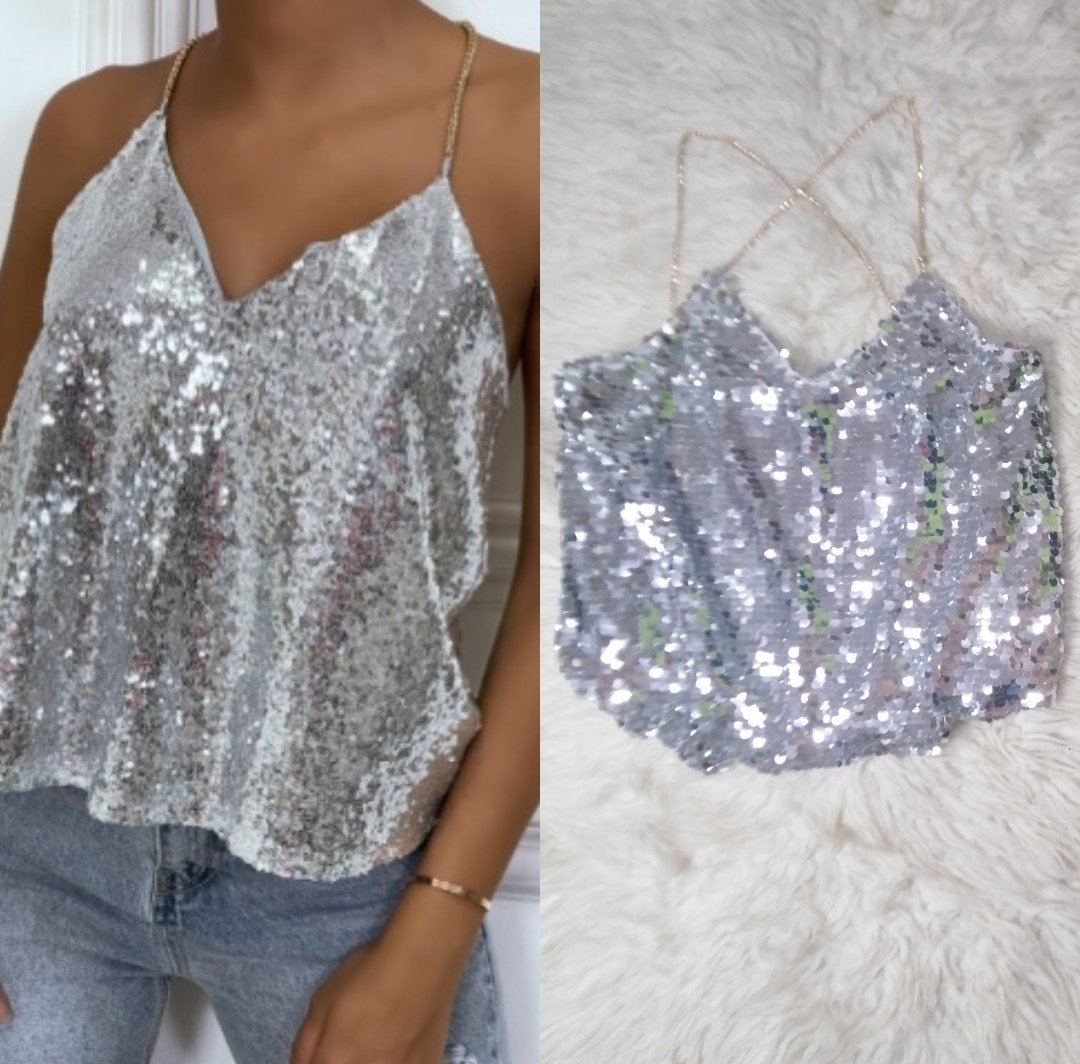 T-shirt argenté taille 38 💎 