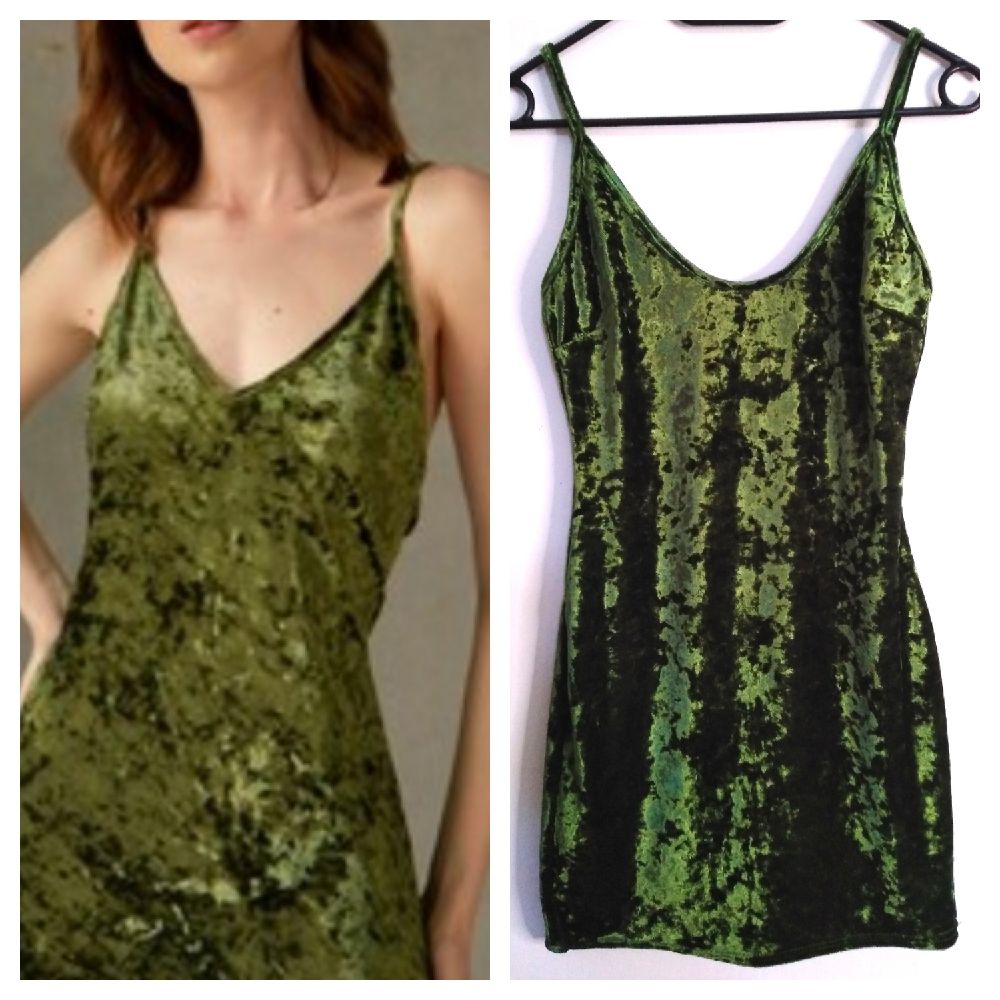 Robe vert mini taille S