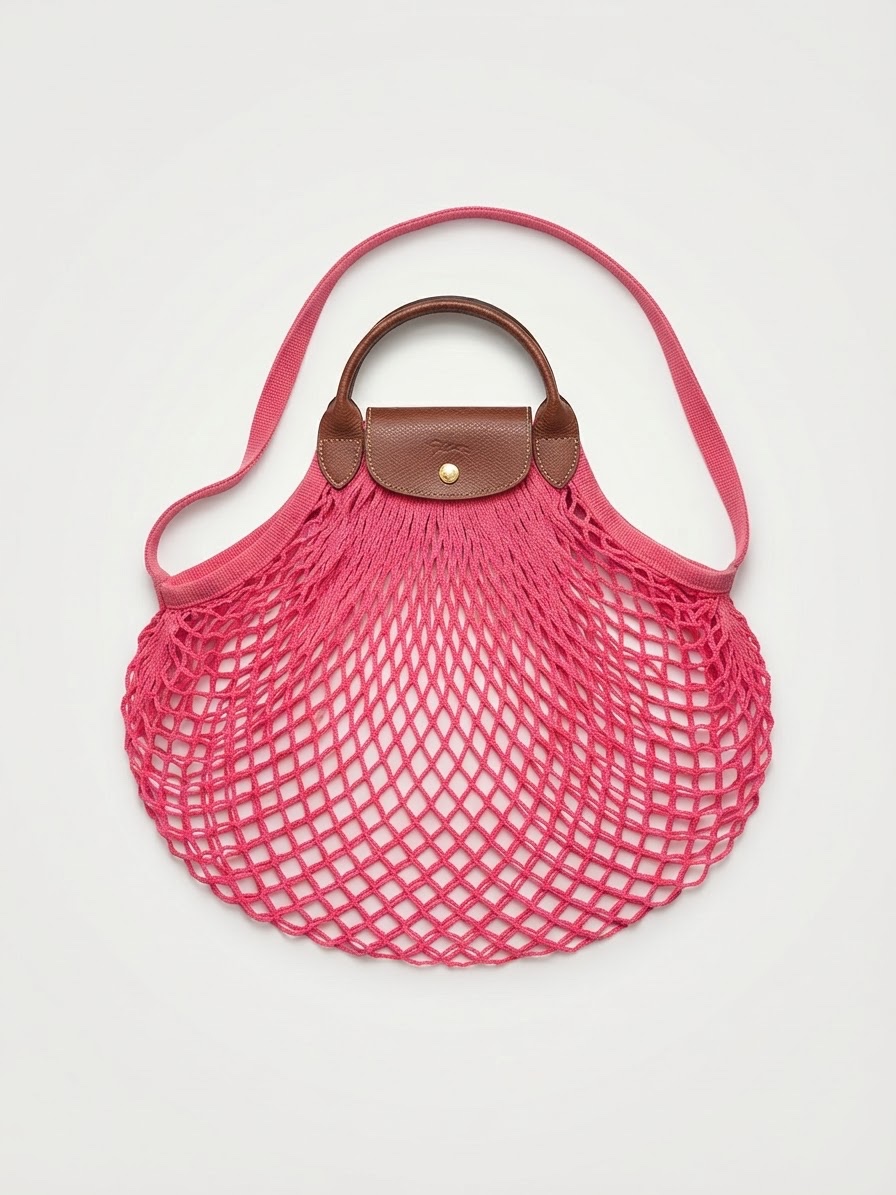 Sac Longchamp « Le Pliage Filet » XS — Rose Collector