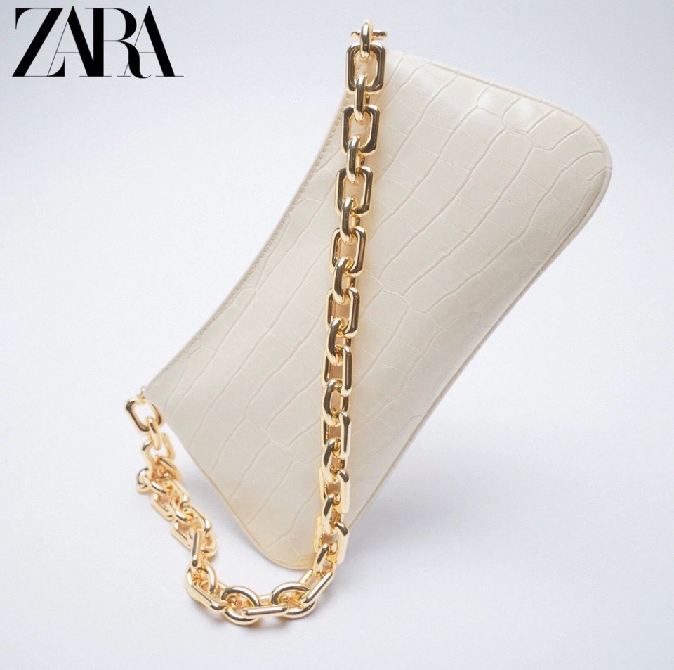 Sac zara blanc cassé