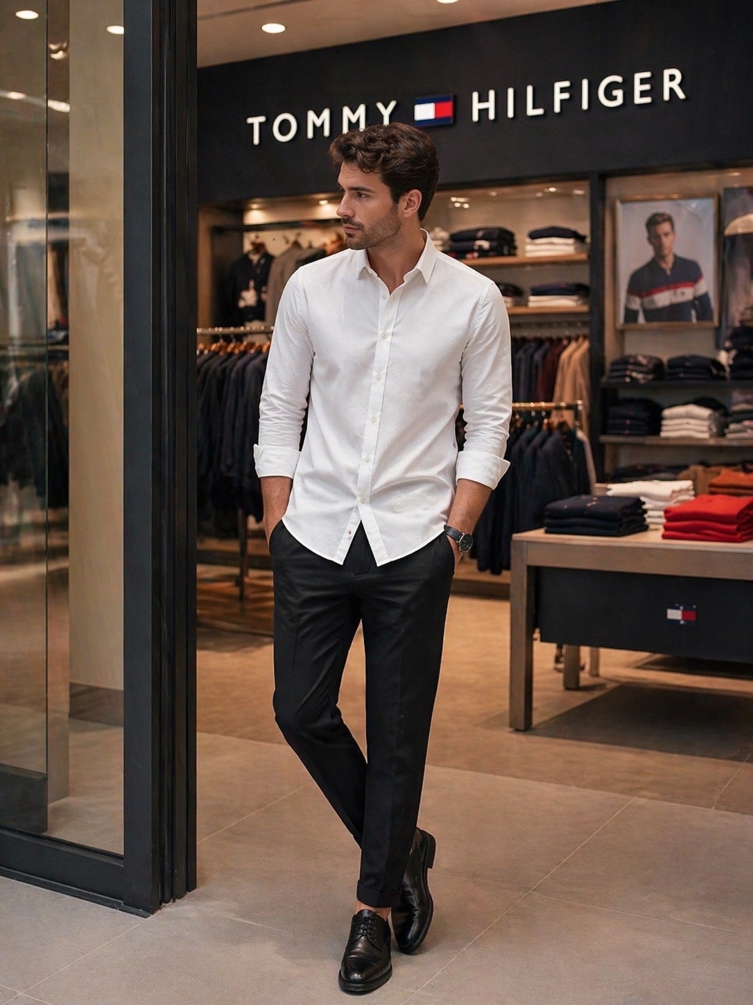 Chemise blanche neuf taille M slim fit