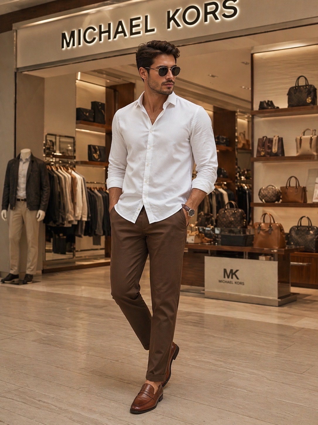 Chemise blanche neuf taille XL slim fit