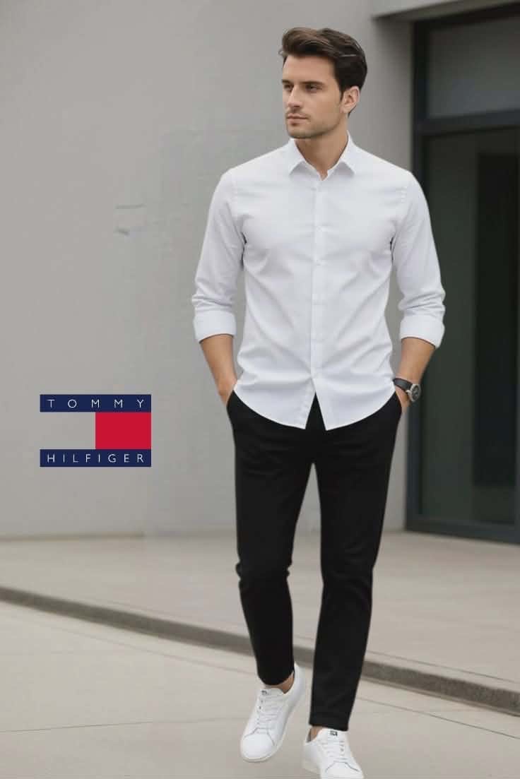 Chemise blanche neuf taille L slim fit