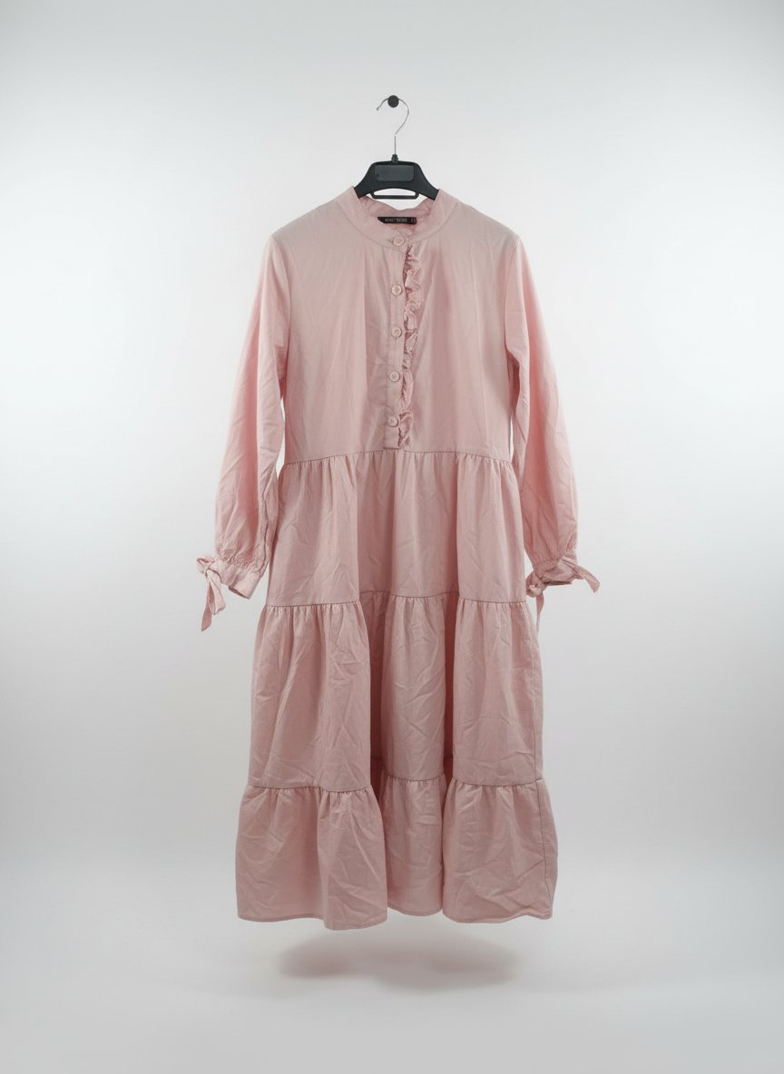 Robe rose voilé