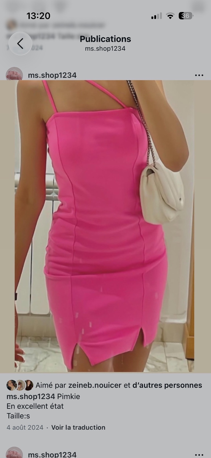 Robe rose