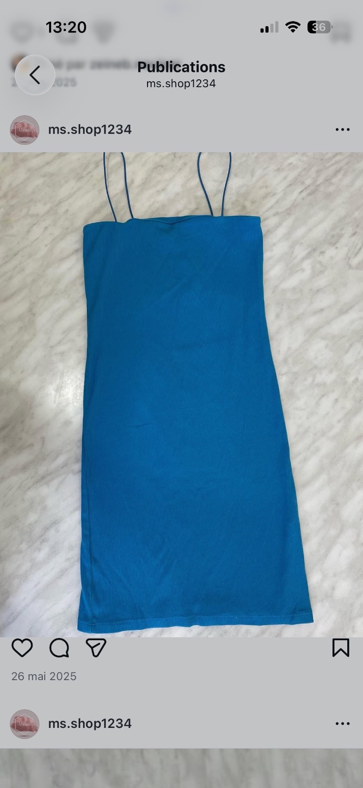 Robe bleu 