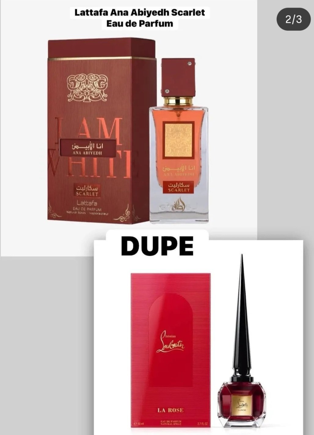 Parfum Scarlet Ana Abyadh line