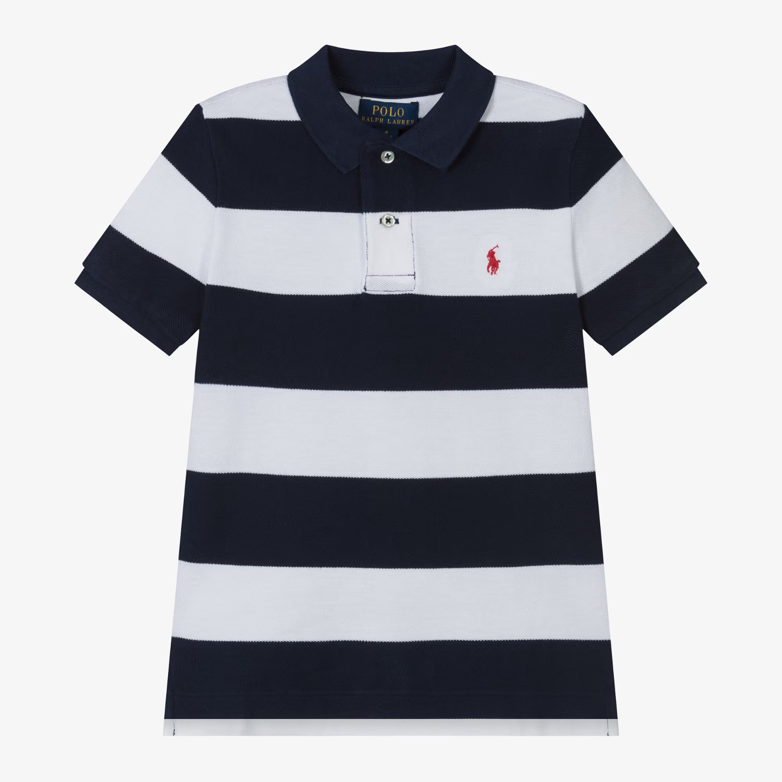 T shirt polo bleu et blanc de tres bonne état