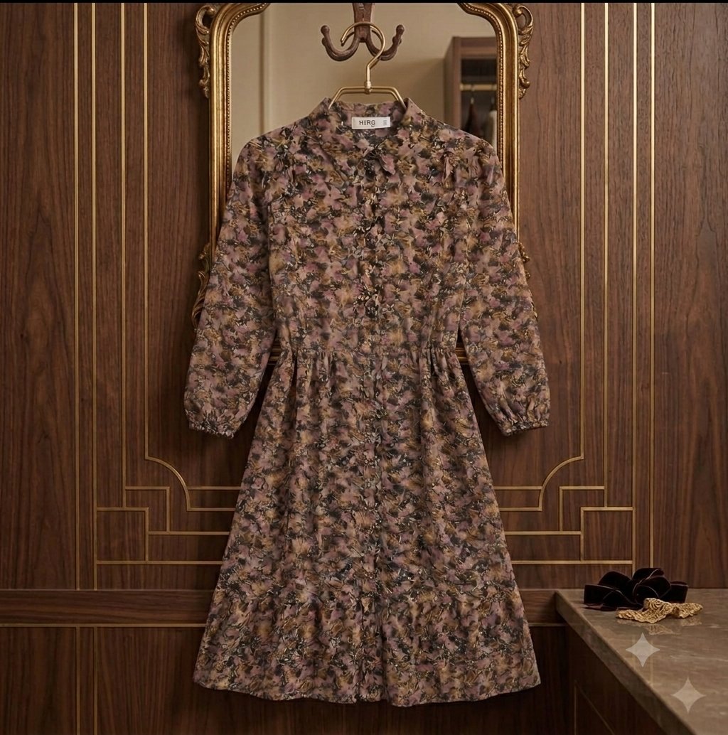 Mango  robe - pink/beige/black