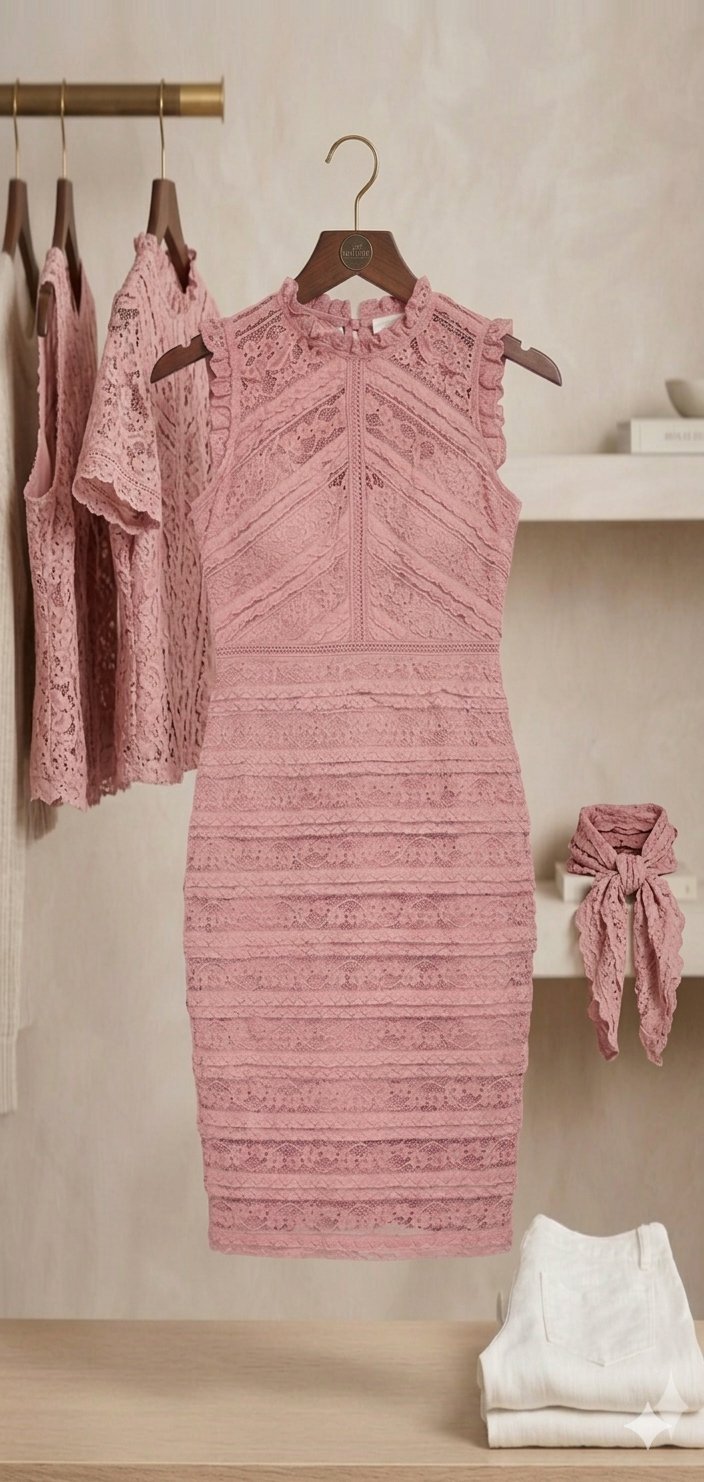 Lipsy London Lace Ruffle Dress