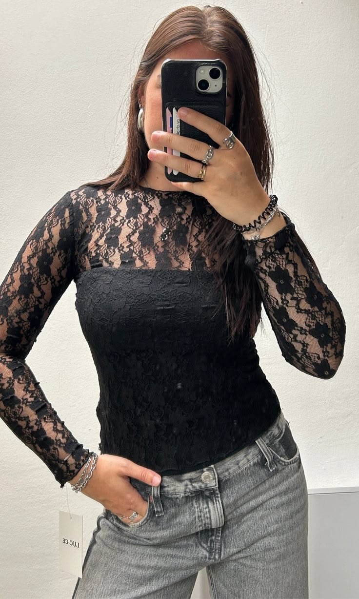 Top dentelle H&M