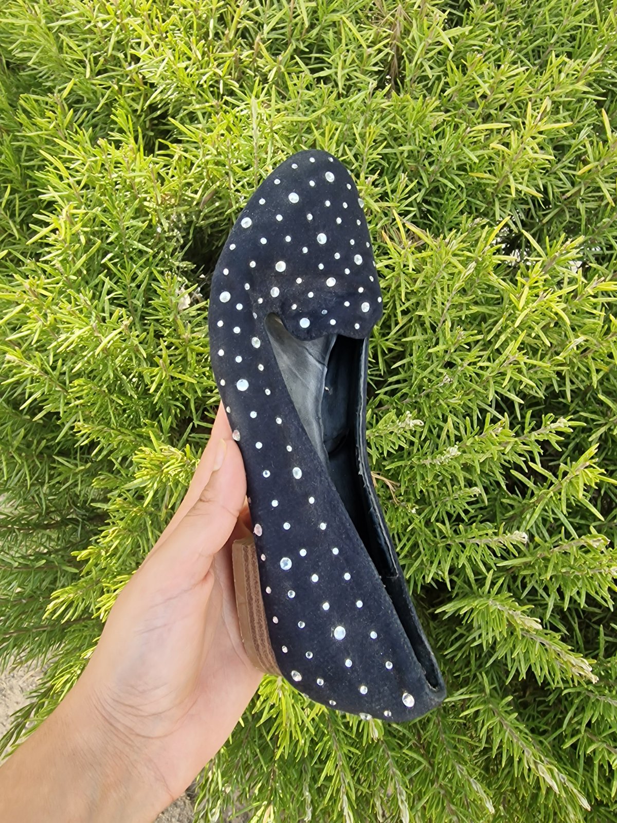 Mocassin Noir avec strass