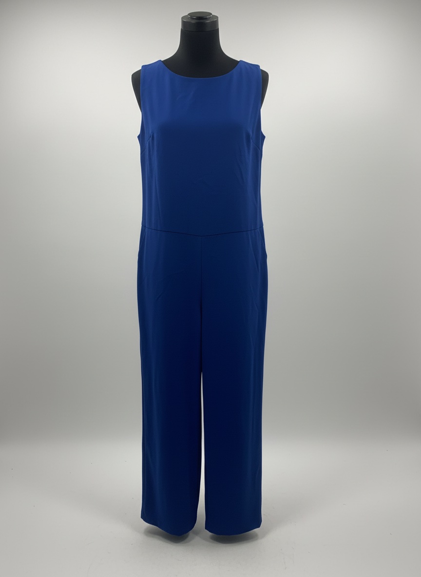 Combinaison bleue avec dos en dentelle 
