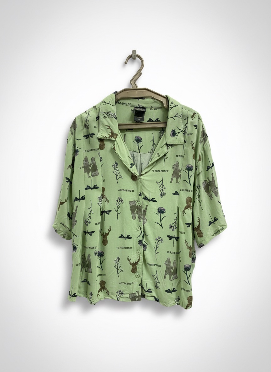 Chemise boutonnée tissée à fleurs Outlander pour filles
