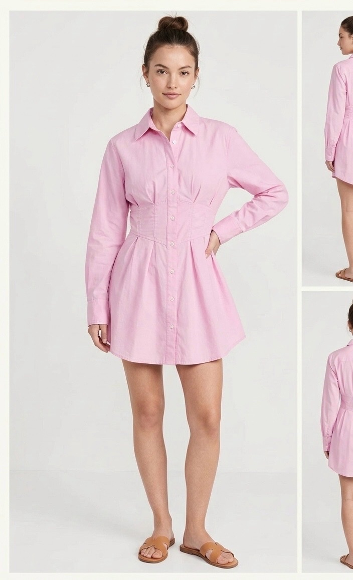 Chemise rose