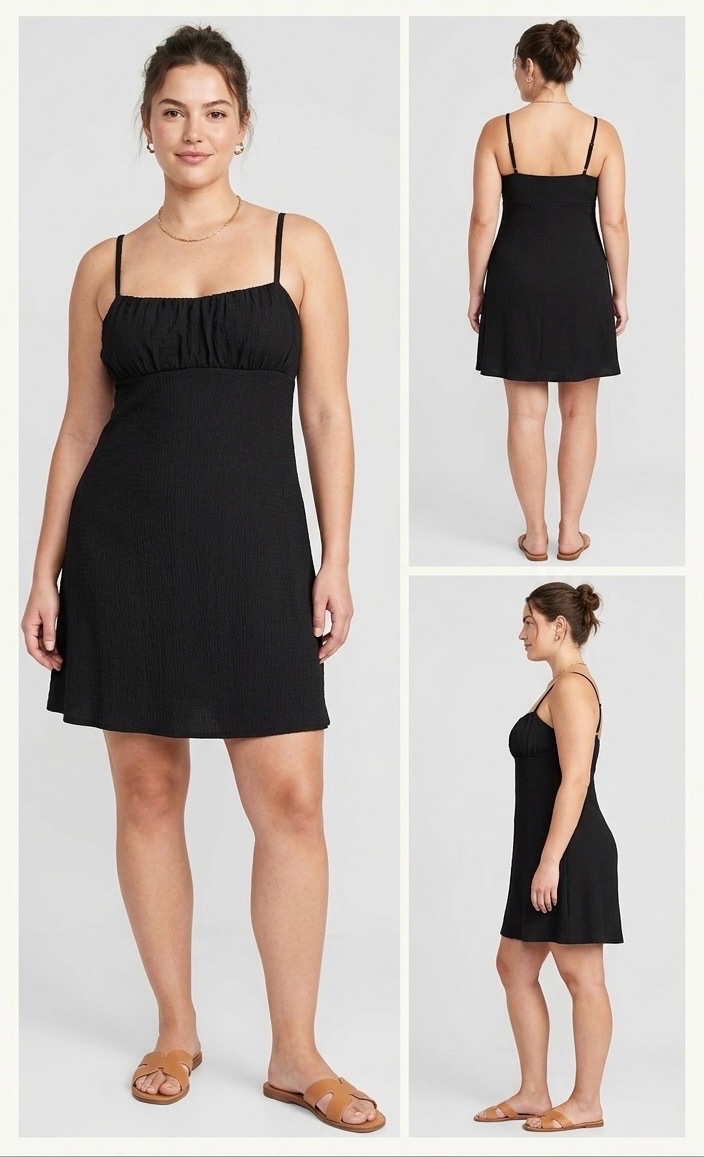 Robe noire mini h&m