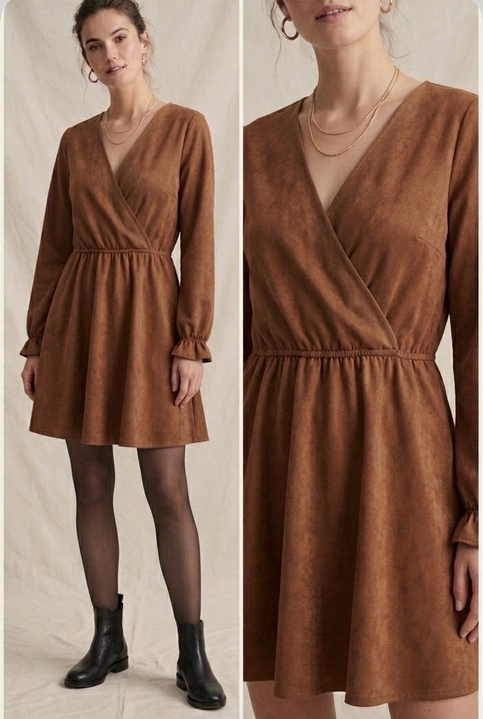 Robe marron mini de taille 38