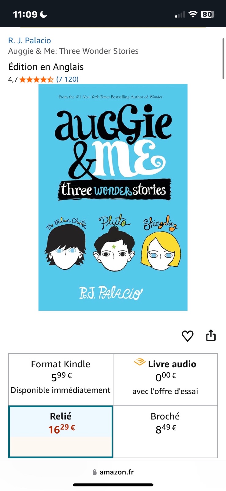 Livre anglais
