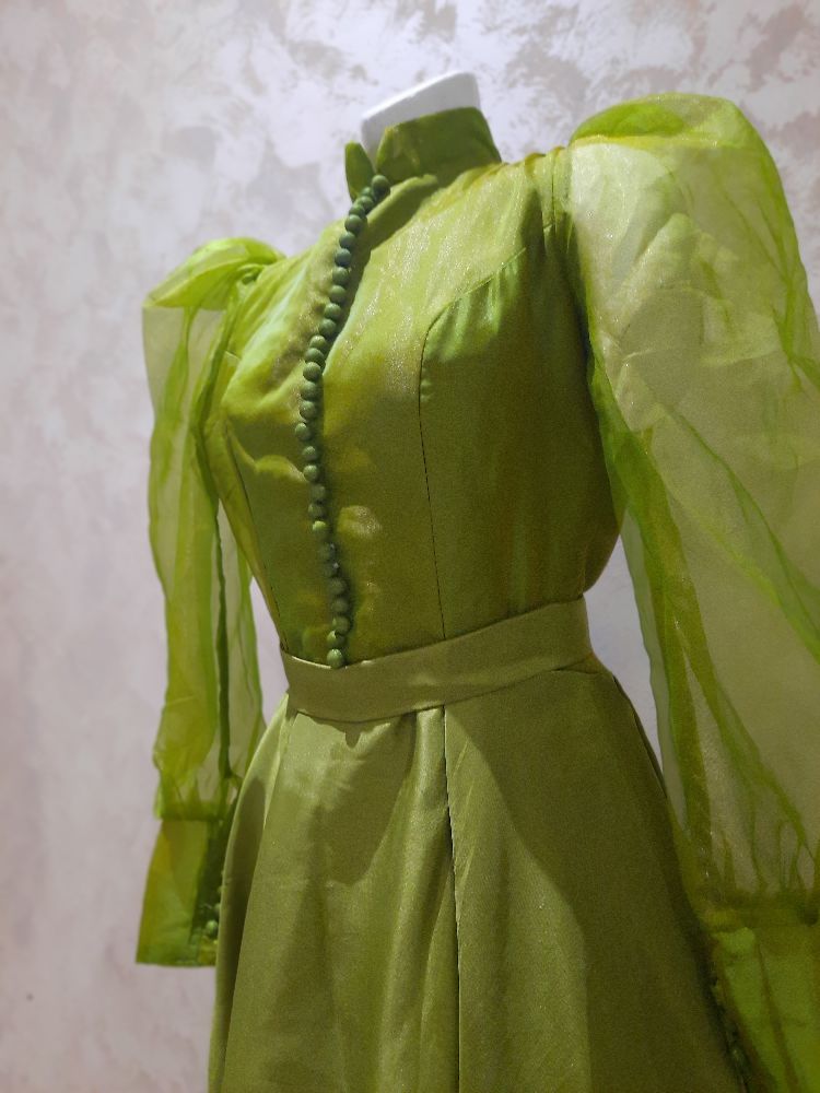 Robe sourée vert pistache 