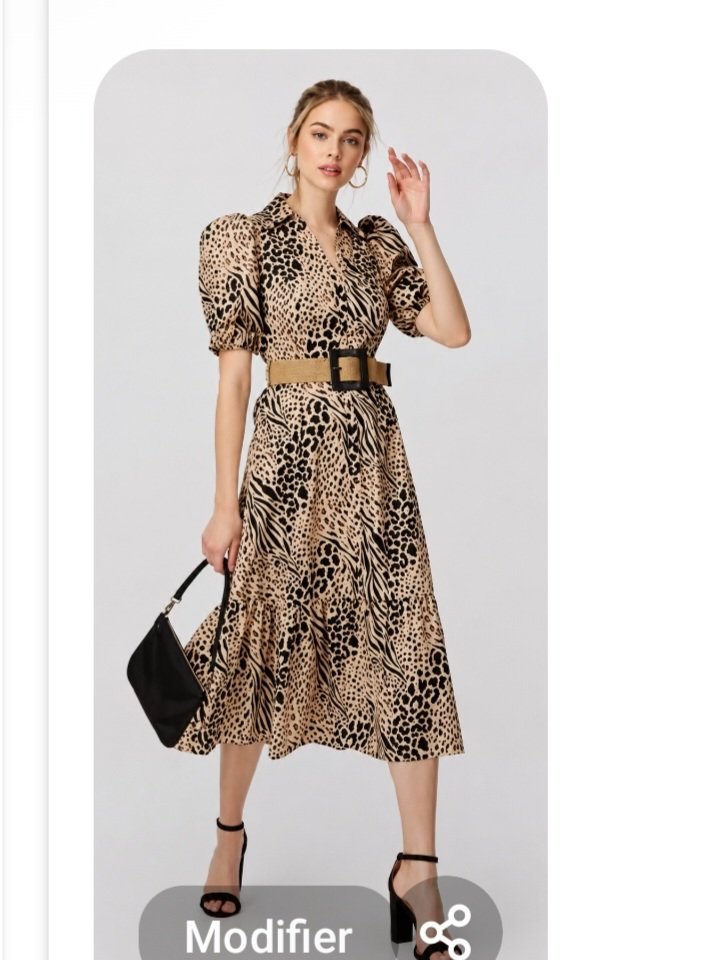 Robe léopard  river island 