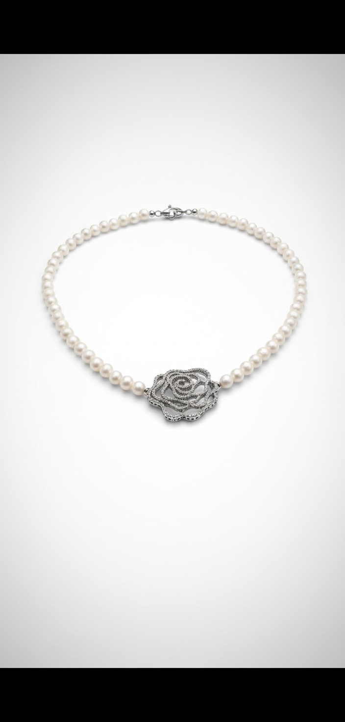 Collier ras du cou Fleur 