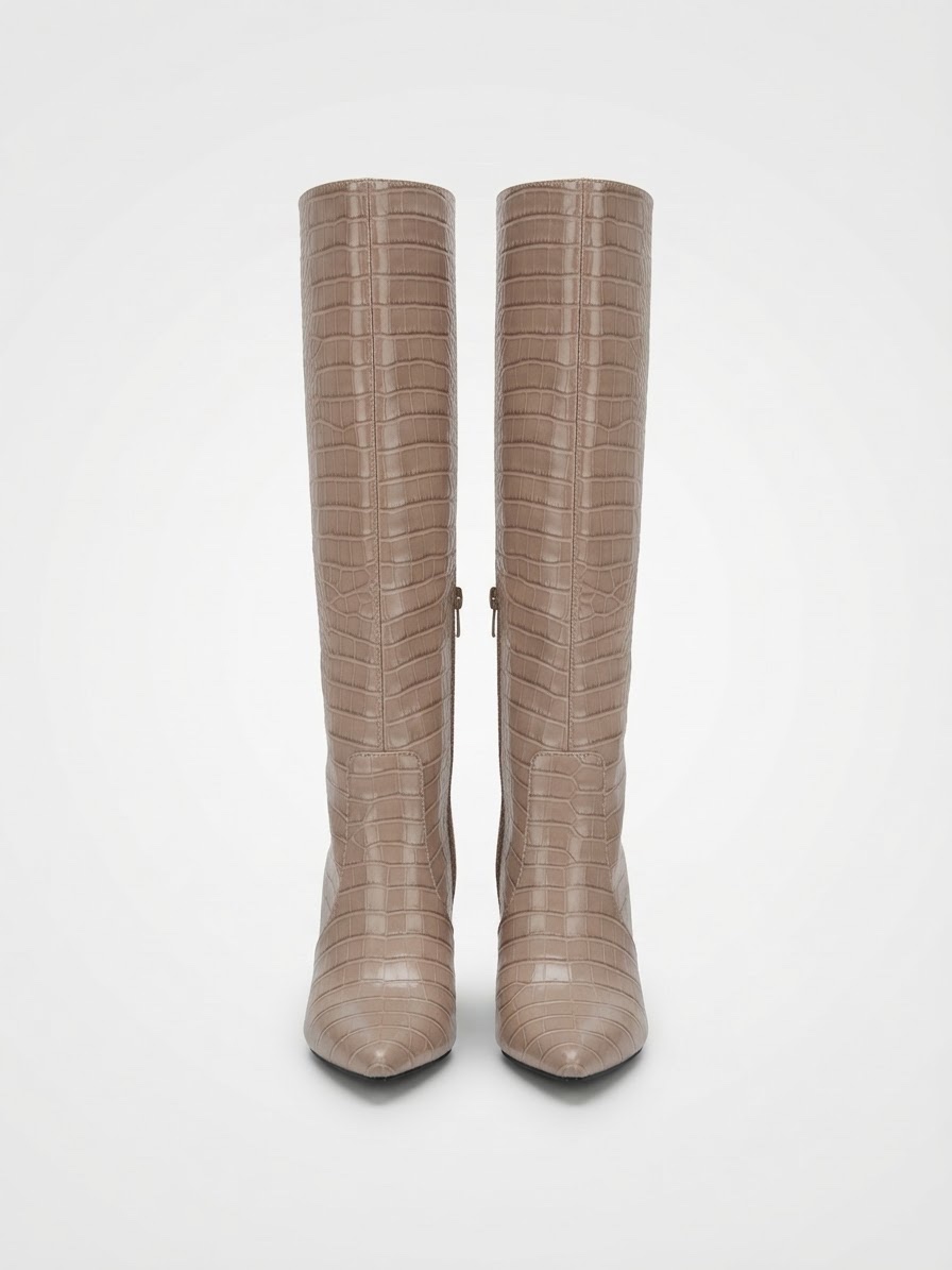 Magnifiques bottes hautes effet croco (Tendance & Élégantes) ylabess 37/38 w malbous mara khwww