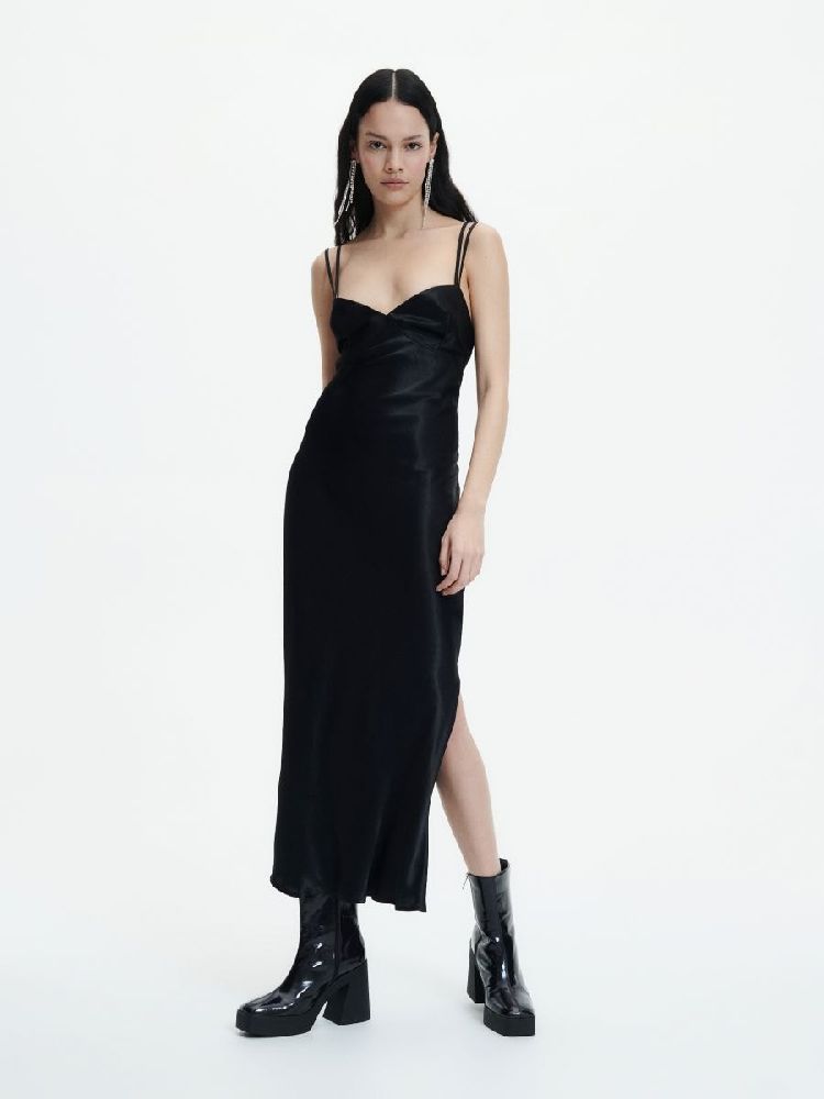 Robe satiné longue 