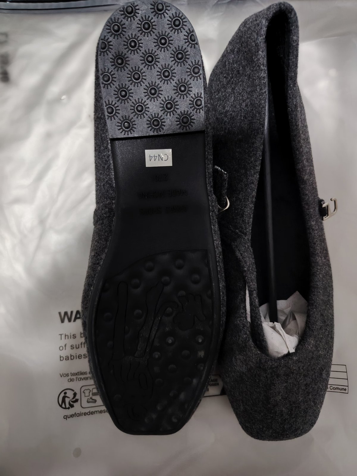 Ballerines grises _ jamais portées