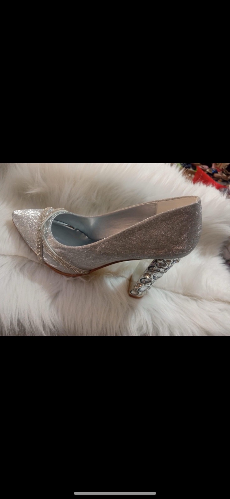 Escarpin argent neuf